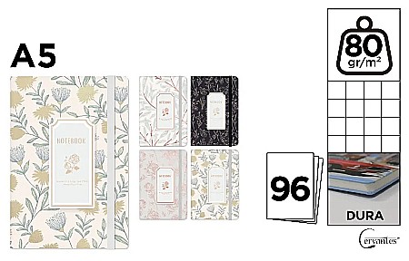 RECHIZITE SCOLARE - NOTES IPB A5 CERVANTES CU ELASTIC NOTEBOOK PB829-73