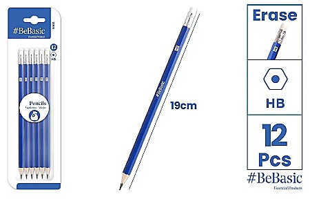 INSTRUMENTE DE SCRIS - CREION GRAFIT BeBasic HB CU RADIERA 12/SET S003