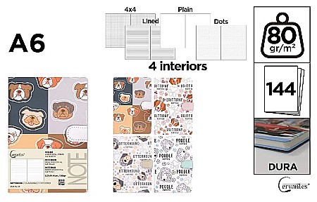 Carnetele/ notesuri/ bloc-notesuri - NOTES IPB A6 144 FILE FANTASY CATELUSI CLAPA MAGNETICA PB476-36