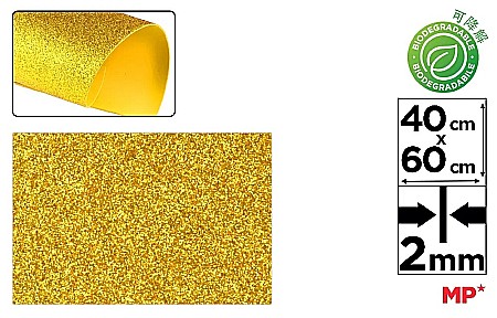 HOBBY - COALA GUMATA GLITTER IPB 40*60CM BIODEGRADABILA AUR INVECHIT PN595-04