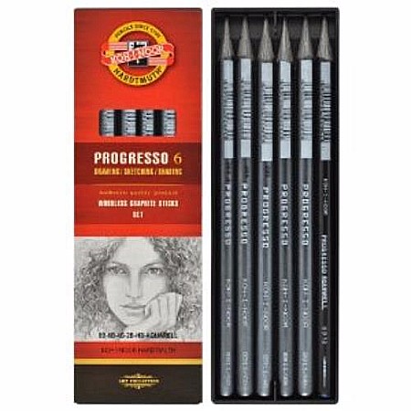 FINE ARTS&GRAPHICS - KOH CREION GRAFIT PROGRESSO K8915-06 6/SET