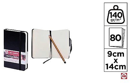 Blocuri de desen profesionale - CAIET SCHITE IPB 140GR CU ELASTIC 90*140MM 80F TALENS ART CREATION 9314001M