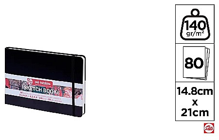 Blocuri de desen - CAIET SCHITE IPB 140GR CU ELASTIC 14.8*21CM 80F TALENS ART CREATION 9314005M