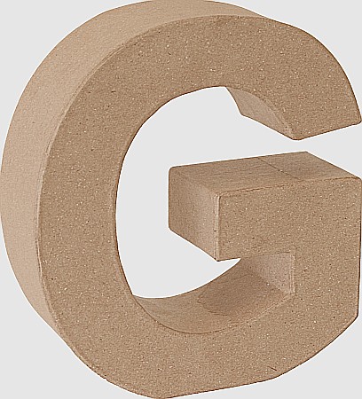 Litere si Numere din Carton Presat - KP LITERA PAPIER MACHE 17.5CM 19293107 - G