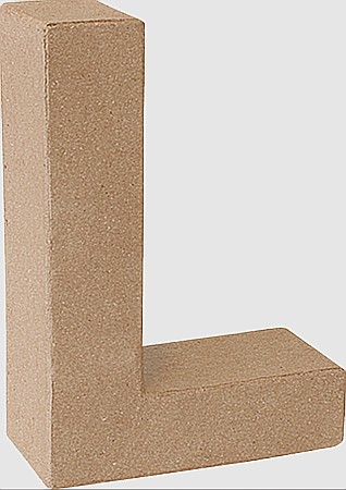 Litere si Numere din Carton Presat - KP LITERA PAPIER MACHE 17.5CM 19293112 - L