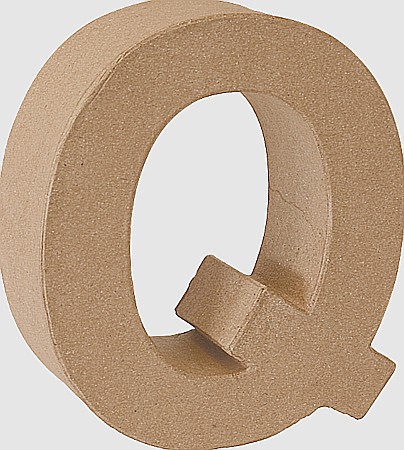 Litere si Numere din Carton Presat - KP LITERA PAPIER MACHE 17.5CM 19293117 - Q