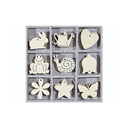 HOBBY - KP DECORATIUNI LEMN FLORI SI ANIMALE 45/SET 18521102