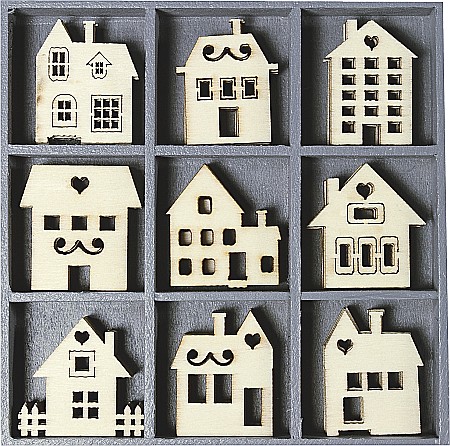 Articole Creative Lemn - KP DECORATIUNI LEMN CASE 45/SET 18521013