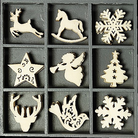 Decoratiuni Craciun - KP DECORATIUNI LEMN CRACIUN 2 45/SET 18521027