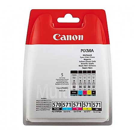 CANON - NEO PACHET CANON PGI-570BK + CLI-571 C,M,Y,BK