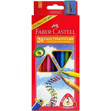 RECHIZITE SCOLARE - LEC CREIOANE COLORATE FABER-CASTELL JUMBO 20/SET FC116520