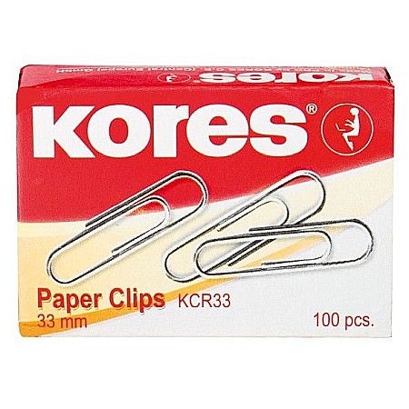 ARTICOLE DE BIROU - LEC AGRAFE HARTIE KORES 33MM 100/SET KO43011