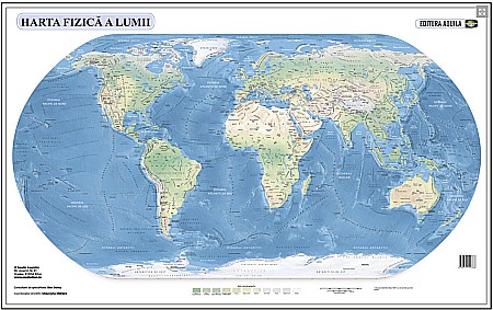 Harti scolare de perete - HARTA LUMII 70*100 2506125