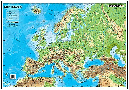 Harti scolare de perete - HARTA EUROPEI 70*100 2506121