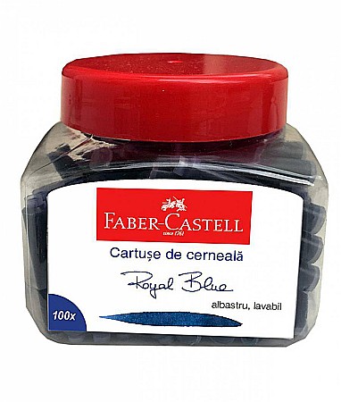 RECHIZITE SCOLARE - LEC PATROANE CERNEALA FABER-CASTELL 100/SET ALBASTRE FC185500