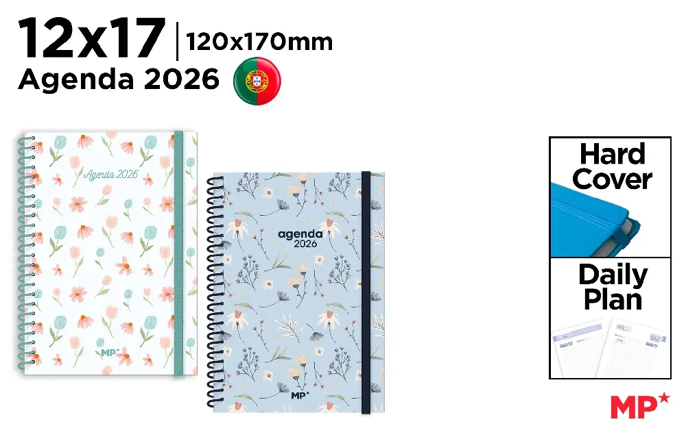 Agende 2026 - AGENDA IPB 2026 HARDCOVER DATATA ZILNIC 12*17CM PB26PT-07