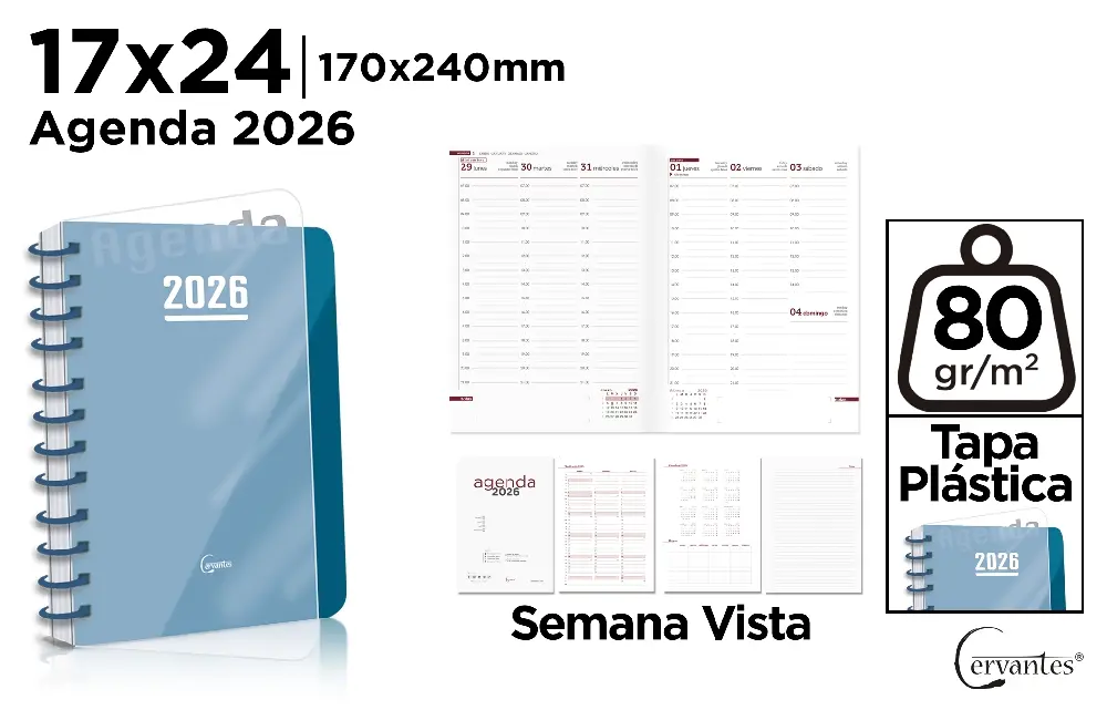 Agende 2026 - AGENDA IPB 2026 SPIRA 17*24 CM SAPTAMANALA PB26-47-2