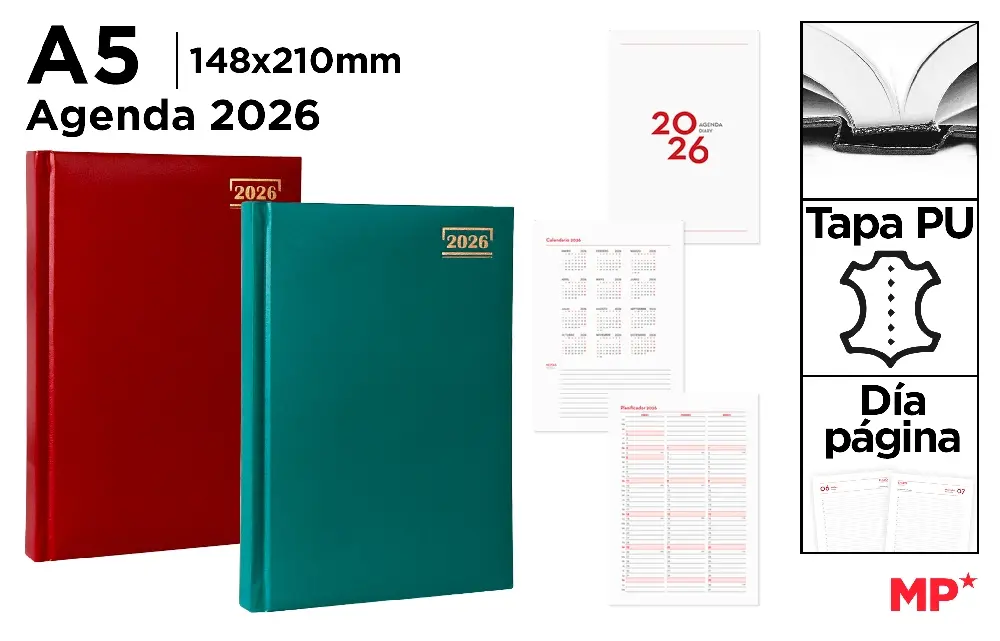 Agende datate 2026 - AGENDA IPB A5 2026 DATATA ZILNIC PB26-60-07