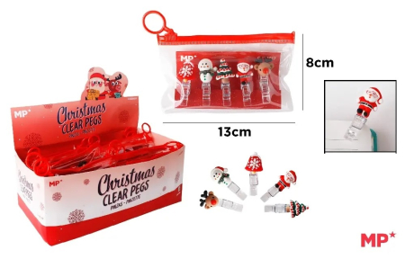 Articole de Papetarie Craciun - AGRAFE HARTIE IPB 5/SET FIGURINE CRACIUN CH23019