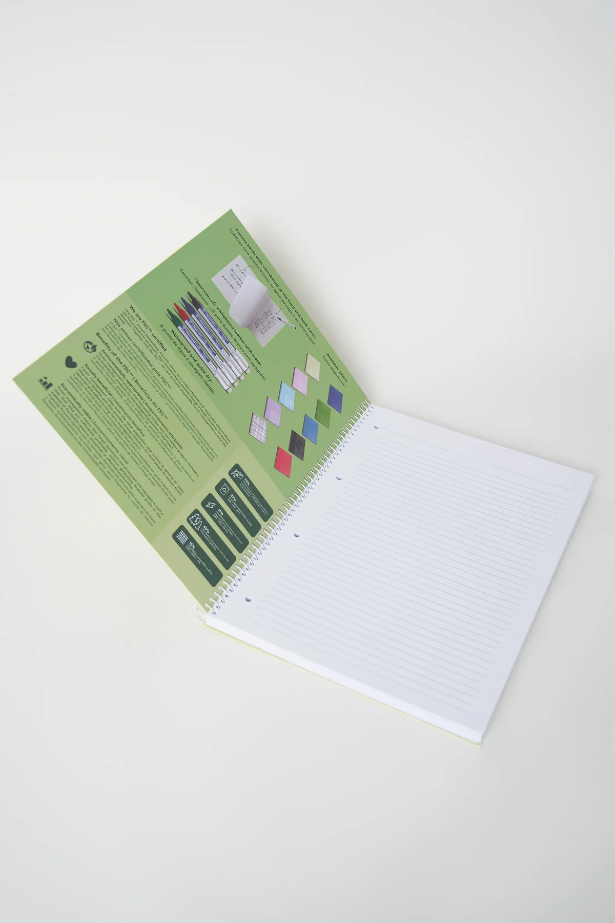 AM CAIET A4 100F SPIRA LINII CLASSROOM MATES PASTEL 212646 [2]