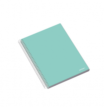 AM CAIET A5 100F SPIRA 5 SUBIECTE AMBAR SCHOOL LINII/PATRATELE 163504 [2]