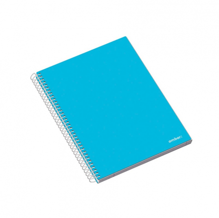 AM CAIET A5 100F SPIRA 5 SUBIECTE AMBAR SCHOOL LINII/PATRATELE 163504 [3]