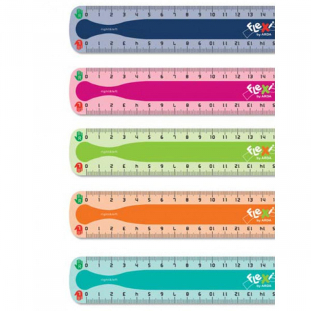 RECHIZITE SCOLARE - ARD RIGLA 30CM FLEXIBILA, STANGA-DREAPTA 130