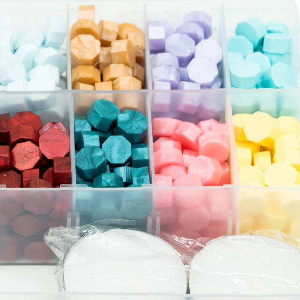 KIT SIGILII,CEARA 19 CULORI/40BUC ,STAMPILA ALAMA,PENSETA,LINGURITA ,LUMANARI [2]