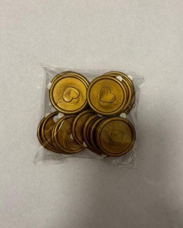 SET SIGILII NUNTA BRONZ CU INIMA 25/SET [2]