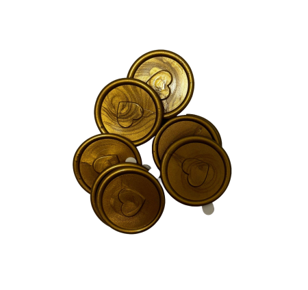 Set Ceara si sigiliu - SET SIGILII NUNTA BRONZ CU INIMA 25/SET