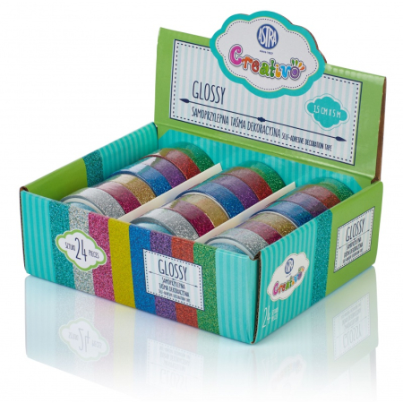 BANDA DECORATIVA AUTOADEZIVA LUCIOASA 15MMX10M DIVERSE CULORI 421118001 [2]