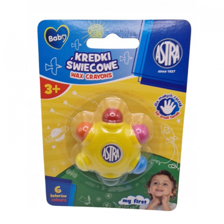 RECHIZITE SCOLARE - AS CREIOANE CERATE 6 CULORI FORMA STEA ASTRA BABY 316023009