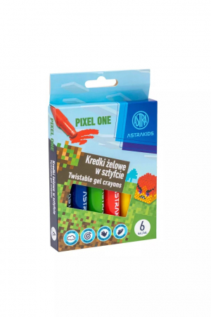 Creioane colorate - AS CREIOANE COLORATE CU GEL ASTRAKIDS PIXEL ONE 6 CULORI/SET 316024904