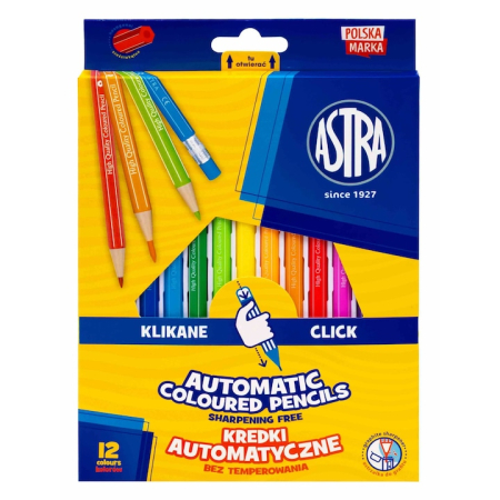 Creioane colorate - AS CREIOANE COLORATE MECANICE 12/SET ASTRAKIDS 312025005