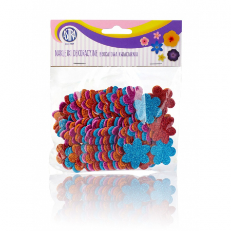 HOBBY - AS FLORI ADEZIVE SPUMA 3.2X3.2CM MIX GLITTER 70/SET 335119005