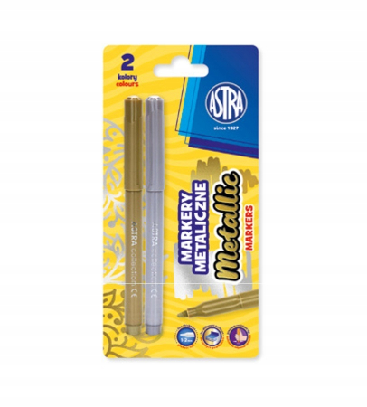 MARKER METALIC 2/SET, AURIU-ARGINTIU, 1-2MM 207023002 [9]