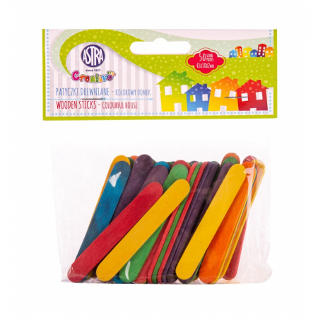 HOBBY - AS PALETINE LEMN COLORATE 65X10X2MM 50/SET 335122006