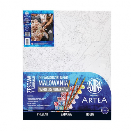 Pictura pe numere - AS PANZA PICTURA PE NUMERE 40*50CM CU VOPSELE SI PENSULE, AMINTIRI DE SARBATORI 801023905