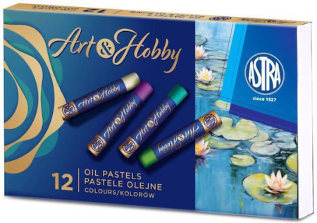 FINE ARTS&GRAPHICS - AS PASTELURI ULEIOASE 12 CULORI/SET ART&HOBBY 313124001