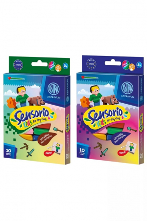 Pasta pentru modelaj - AS PLASTILINA ASTRA 10 CULORI/SET PIXEL 336124021