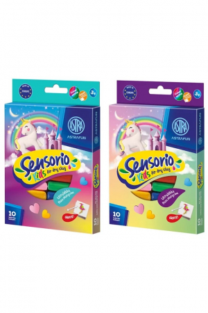 Pasta pentru modelaj - AS PLASTILINA ASTRA 10 CULORI/SET UNICORN 336124022