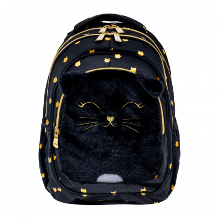 AS RUCSAC SCOLAR 3 COMPARTIMENTE ASTRABAG FLUFFY KITTY BLACK AB330 502025021 [0]