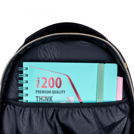 AS RUCSAC SCOLAR 3 COMPARTIMENTE ASTRABAG FLUFFY KITTY BLACK AB330 502025021 [5]