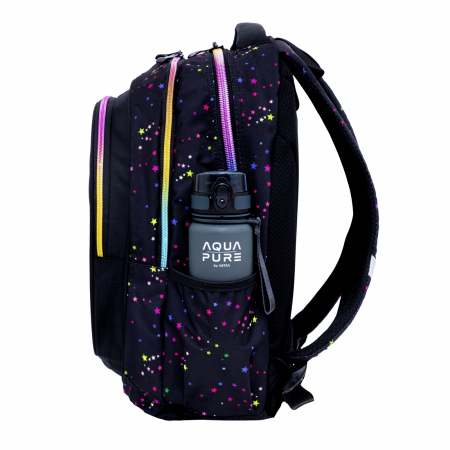 AS RUCSAC SCOLAR 3 COMPARTIMENTE HEAD GOLDEN EFECT RAINBOW KITTY AB300 502025033 [2]