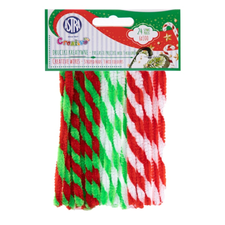 HOBBY - SARMA PLUSATA 3 CULORI 24/SET MIX CRACIUN 335122010