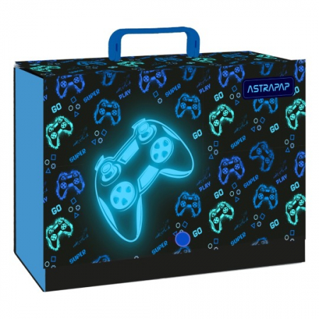 RECHIZITE SCOLARE - AS SERVIETA SCOLARA CARTON CU MANER 9CM ASTRAPAP GO PLAYING XL 108025001