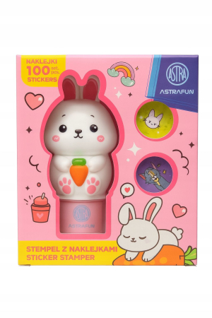 Stickere de Paste - AS STAMPILA ASTRAFUN IEPURAS CU 100 STICKERE 335025902