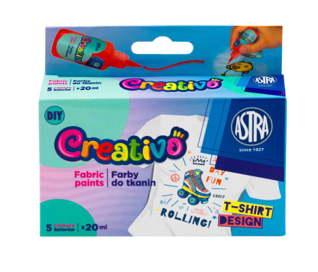 FINE ARTS&GRAPHICS - AS VOPSEA TEXTILE CREATIVO 20ML 5 CULORI/SET 301025011