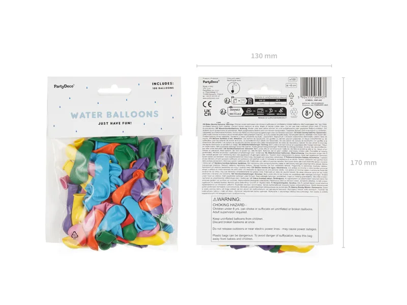 Baloane Water Bombs 100/Set Pastel Mix BW1-000 [4]