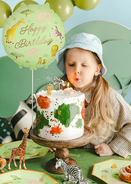 Balon Folie Happy Birthday Safari 35x35cm FB388 [1]